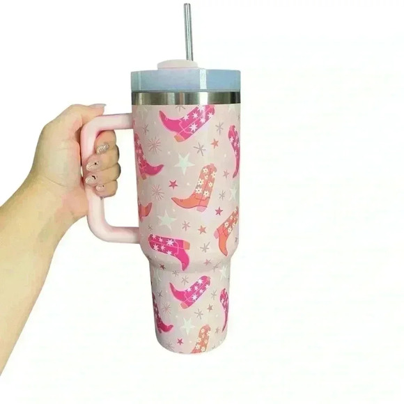 Pink Lily Other - Pink Lily “Howdy” Western Boots 40 oz tumbler